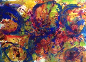 SOLD:
Jazz Note
Bleu
30" x 40"